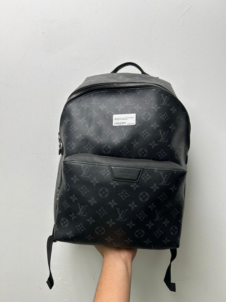 Preowned Louis Vuitton Black Monogram Bookbag