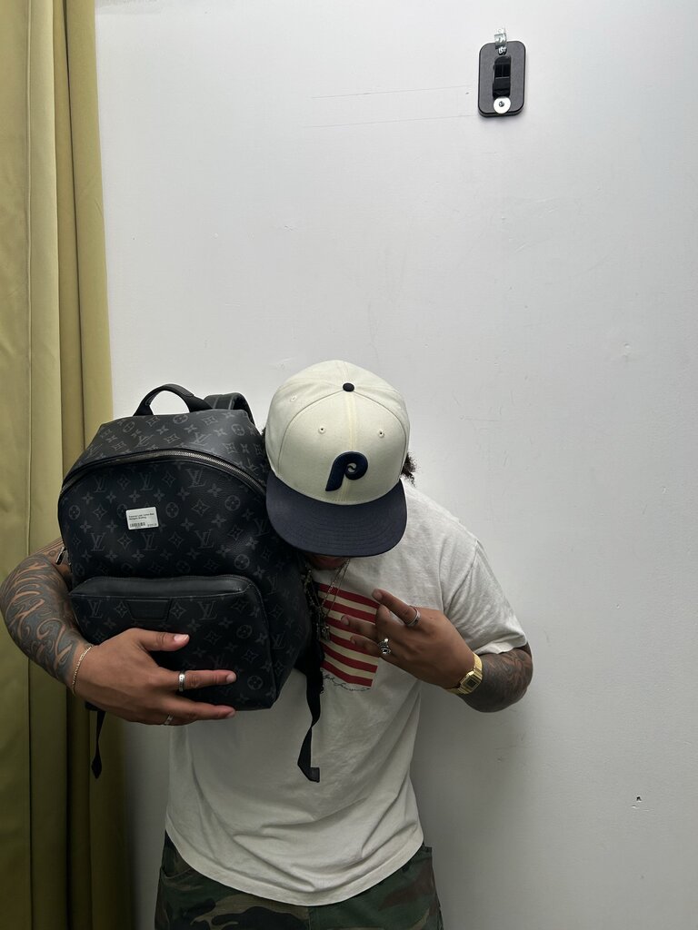 Preowned Louis Vuitton Black Monogram Bookbag