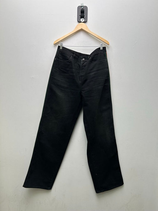 New Gucci Baggy Skate Green Red Stripe Denim sz.36