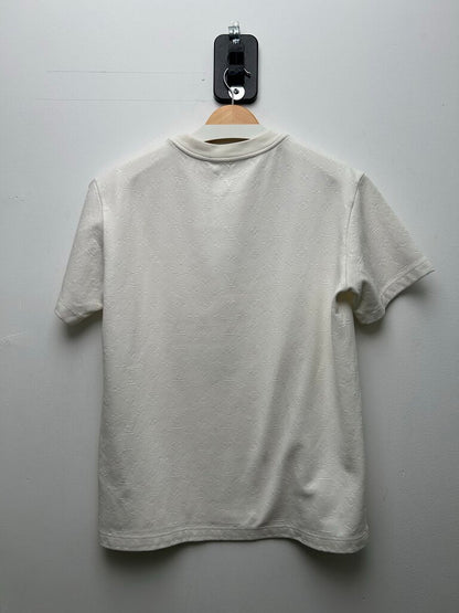 Preowned Louis Vuitton White Monogram Pocket Tee Size Medium
