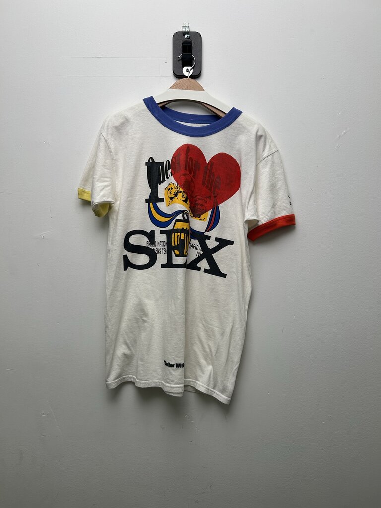 New Better With Age Sex Ringer Tee Size Medium