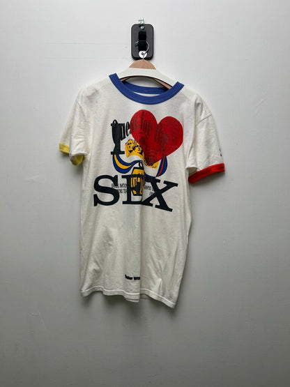 New Better With Age Sex Ringer Tee Size Medium