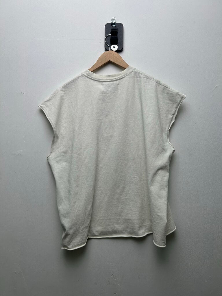 New Satoshi Nakamoto White Popsicle Cutoff Tee Size Large