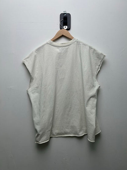 New Satoshi Nakamoto White Popsicle Cutoff Tee Size Large