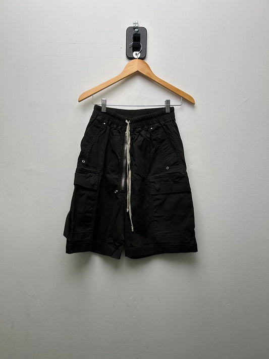 Preowned Rick Owens Bela Cargo Olive Shorts Size 34