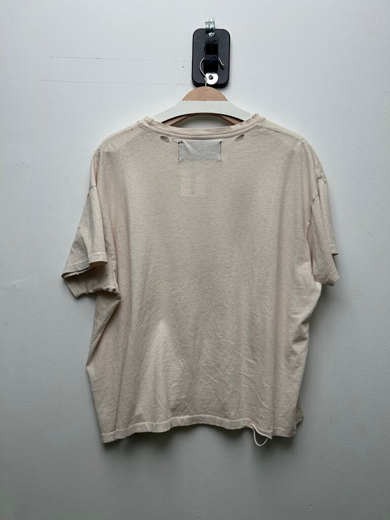 Preowned Paly White Blue Angels Tee Size Medium