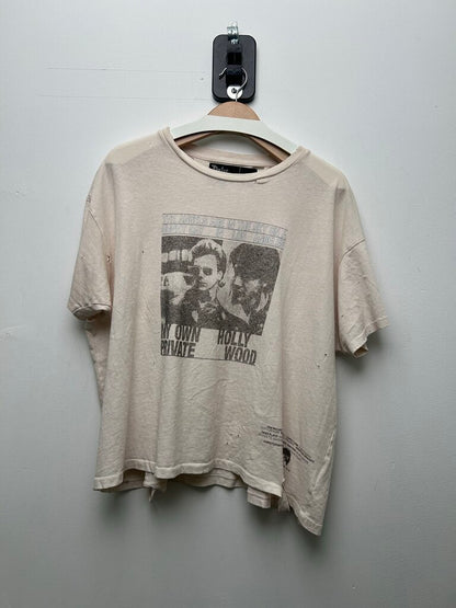 Preowned Paly White Blue Angels Tee Size Medium