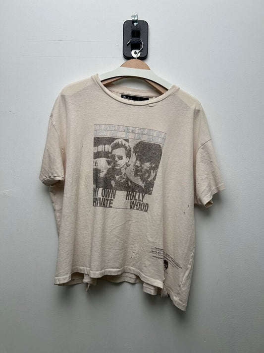 Preowned Paly White Blue Angels Tee Size Medium