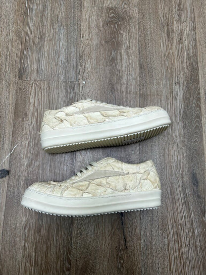 New Rick Owens Pirarucu White Fish Scale Vansn Size 41