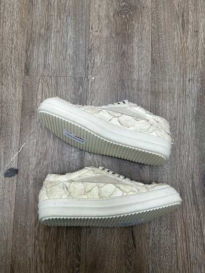 New Rick Owens Pirarucu White Fish Scale Vansn Size 41