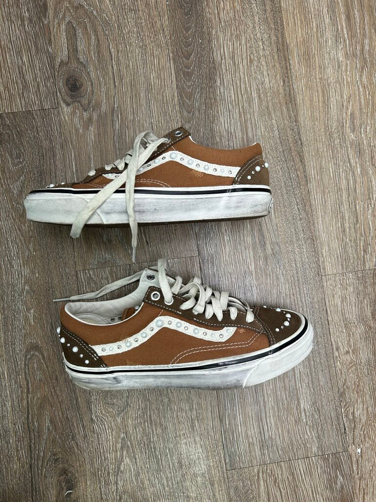 Preowned Vans Pearlized Cocoa Brown Size 8