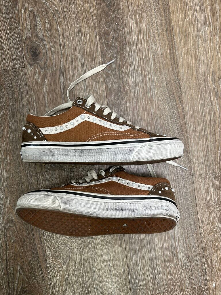 Preowned Vans Pearlized Cocoa Brown Size 8