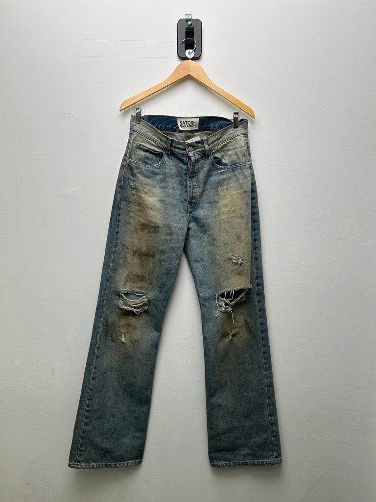 Preowned Satoshi Distressed Lightwash Denim sz.32