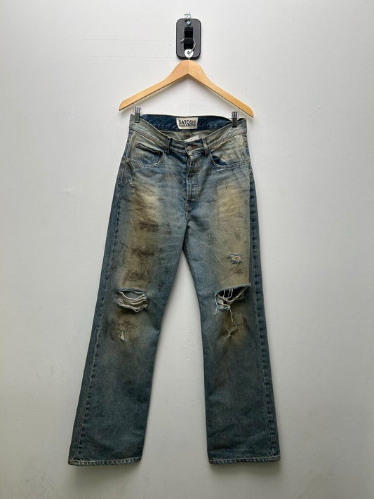 Preowned Satoshi Distressed Lightwash Denim sz.32
