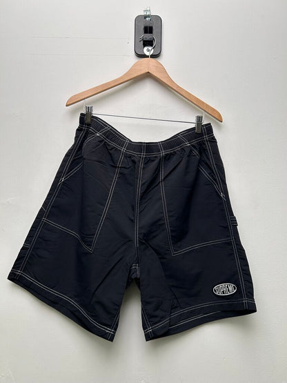 New Supreme Black Nylon Painter Short sz.L