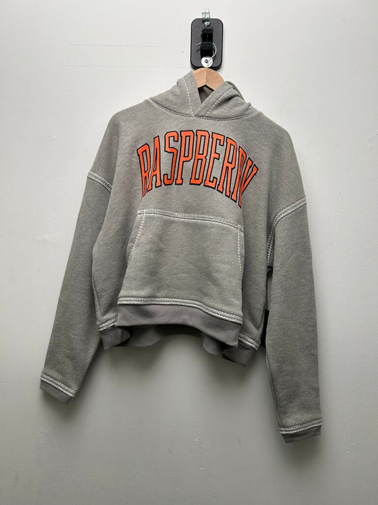 New Gv Gallery Orange Grey Cropped Hoodie Size XS
