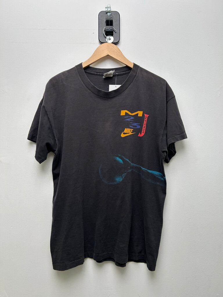 Nike Jordan Wrap Around 90s Black Tee Sz L