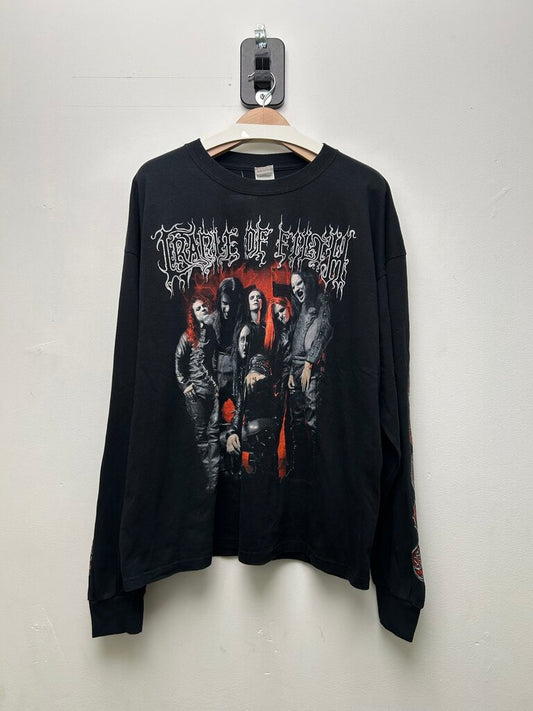 Cradle Of Filth Band Long Sleeve Black Tee Sz XXL