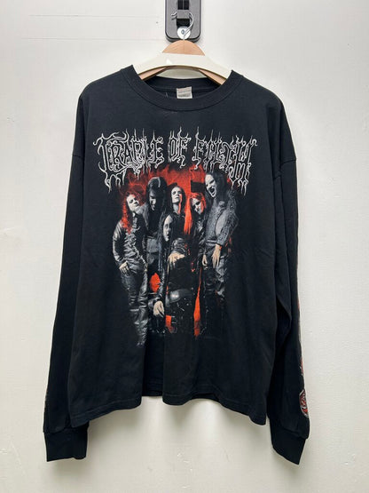 Cradle Of Filth Band Long Sleeve Black Tee Sz XXL