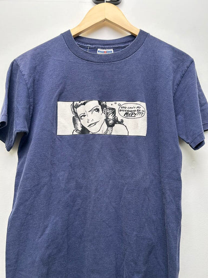 "Why Can't My Boyfriend Be In MXPX" Navy Tee Sz S