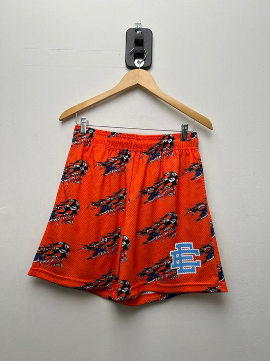 New Eric Emanuel Matty Orange Shorts Size Large