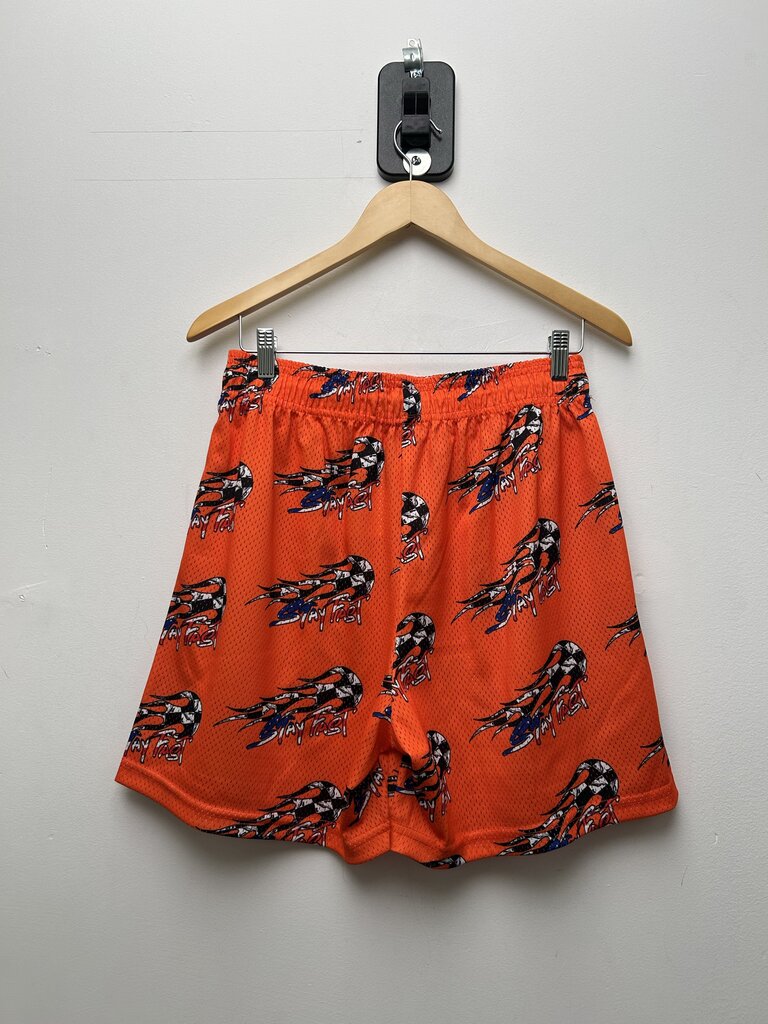 New Eric Emanuel Matty Orange Shorts Size Large