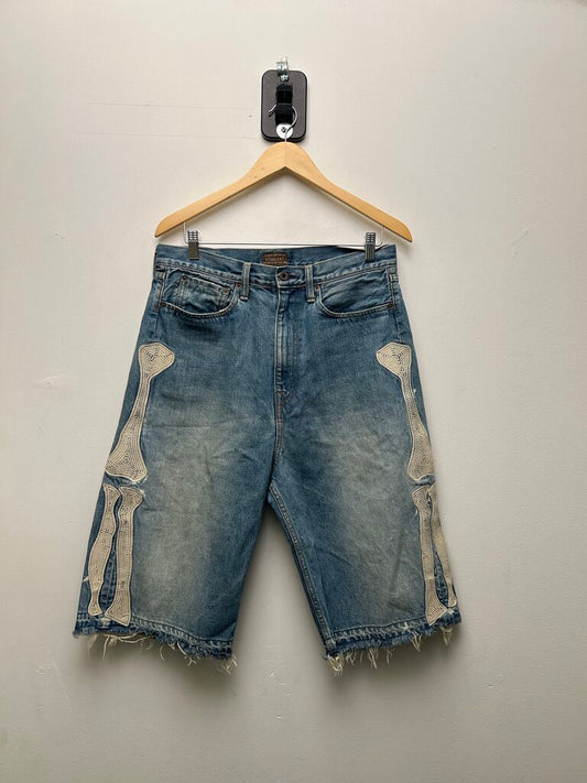 Preowned Kapital Lightwshs Bone Shorts Size 32