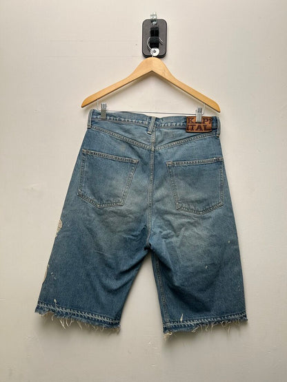 Preowned Kapital Lightwshs Bone Shorts Size 32