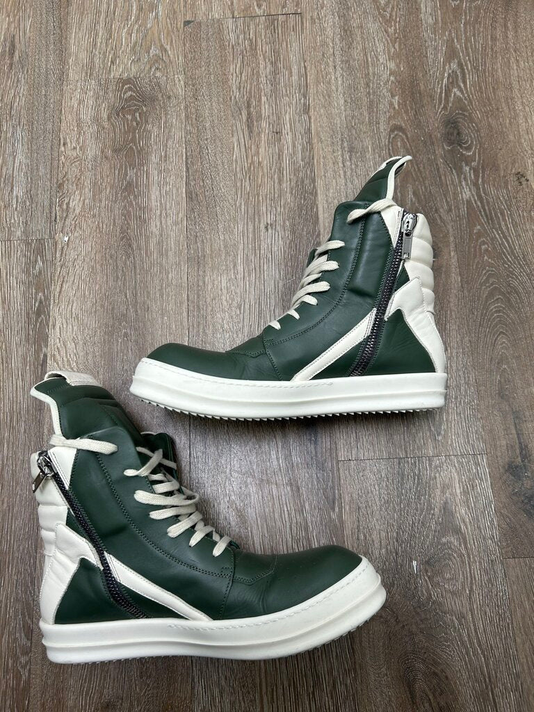 Preowned Rick Owens Geobasket Forest Green Milk sz.43(NO BOX)