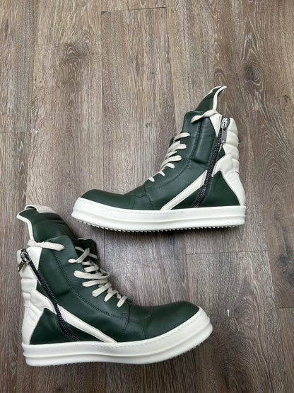 Preowned Rick Owens Geobasket Forest Green Milk sz.43(NO BOX)