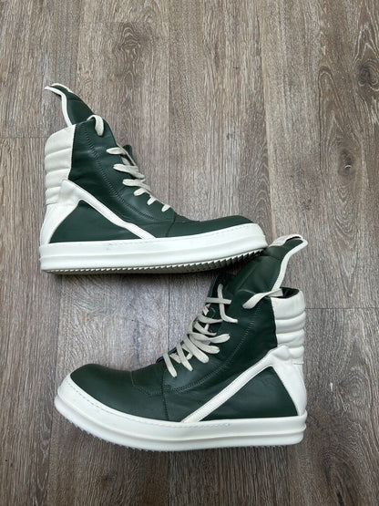 Preowned Rick Owens Geobasket Forest Green Milk sz.43(NO BOX)
