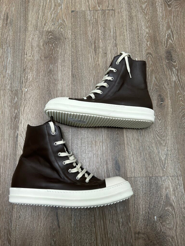 Preowned Rick Owens Ramone Brown Milk High Mainline sz.43