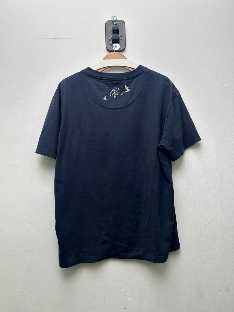 Preowned Louis Vuitton Regatta Embroider Boat Tee sz.L