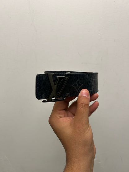 Preownes Louis Vuitton Black Monogram Belt Size 44/110 (No Box)