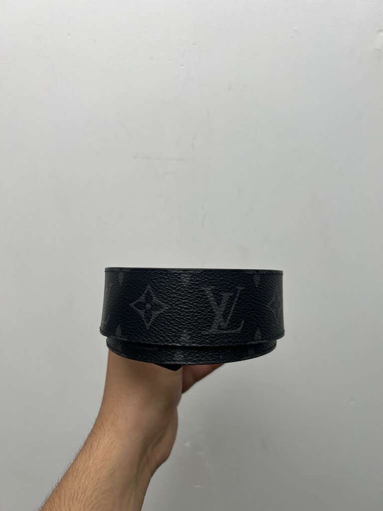 Preownes Louis Vuitton Black Monogram Belt Size 44/110 (No Box)