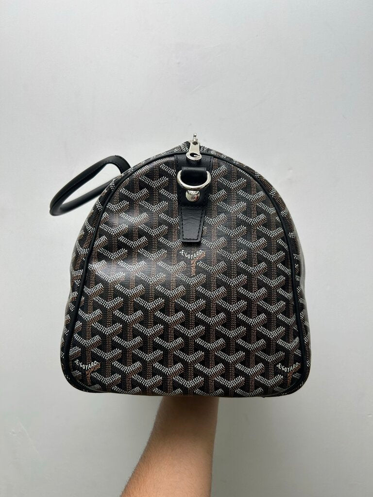 Preowned Goyard Black Croisiere Goyardine Duffel sz. 45 or 50