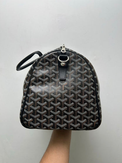 Preowned Goyard Black Croisiere Goyardine Duffel sz. 45 or 50