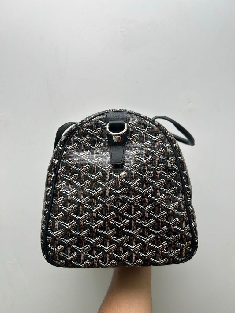 Preowned Goyard Black Croisiere Goyardine Duffel sz. 45 or 50