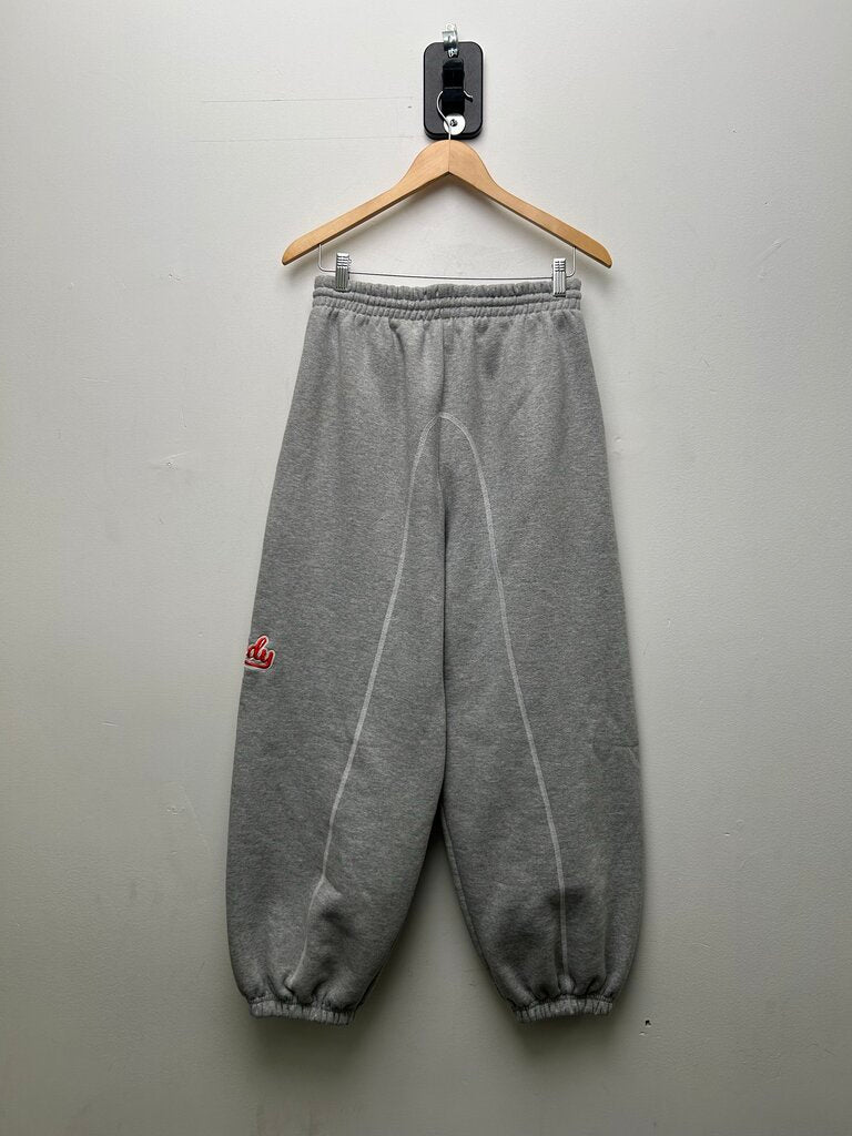 Preowned Greedy Unit Grey Red Graffiti Sweatpants Sz.Medium