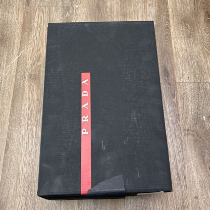 Preowned Prada Red Silver White Americas Cup sz.12(13.5M)