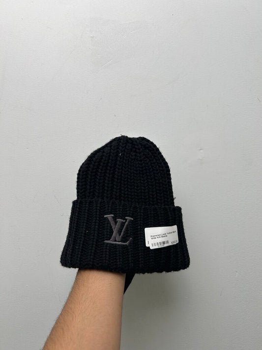 Preowned Louis Vuitton Black Wide Knit Beanie