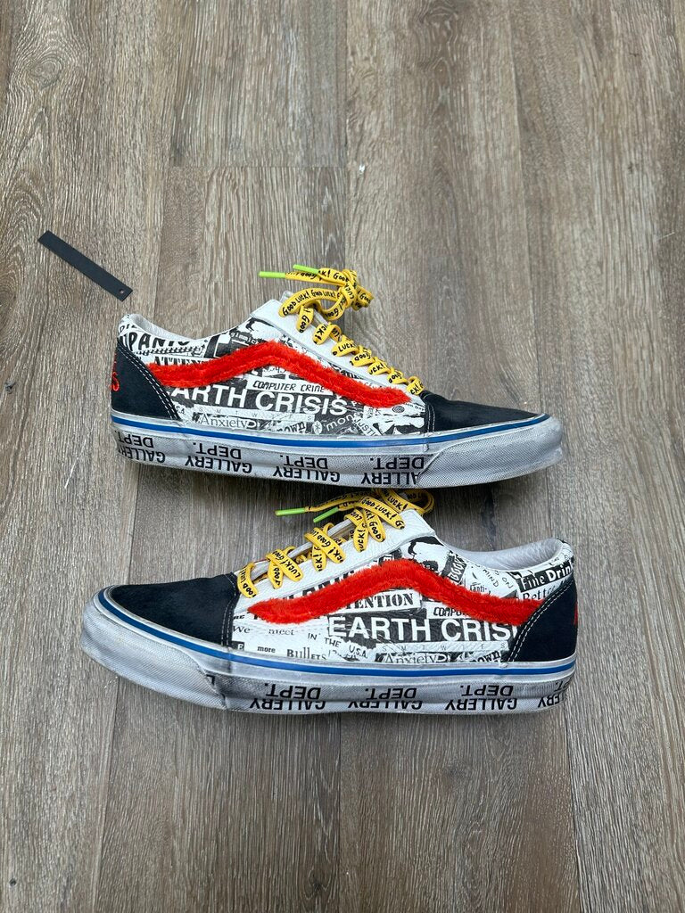 Preowned Gallery Dept Vans White Sz 12
