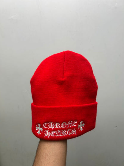 New Chrome Hearts Red Cross Logo Beanie