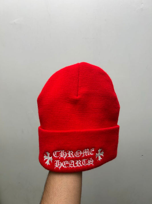 New Chrome Hearts Red Cross Logo Beanie