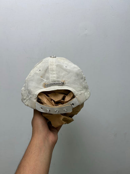 Preowned Chrome Hearts White Painter Vine Dagger Hat