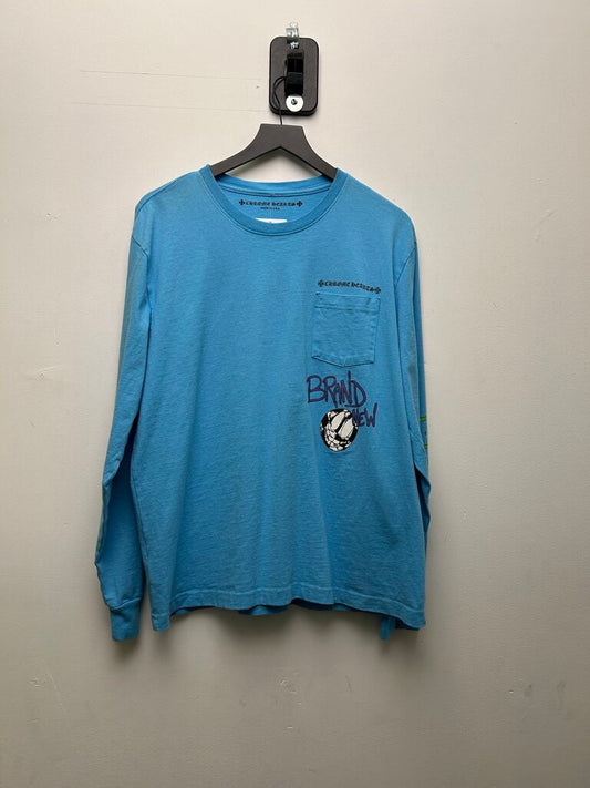 Preowned Chrome Hearts Matty Brand New Blue Long Sleeve Size XL