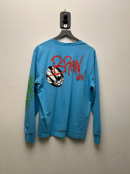 Preowned Chrome Hearts Matty Brand New Blue Long Sleeve Size XL