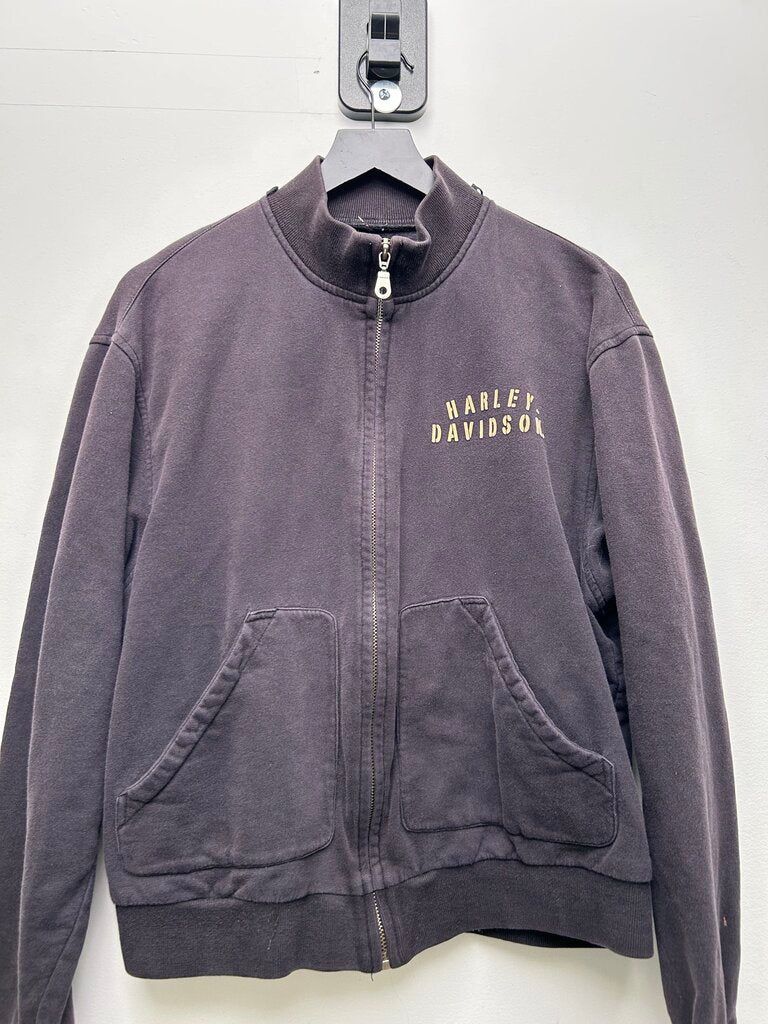Harley Davidson 90/s Navy Zip SIze Medium