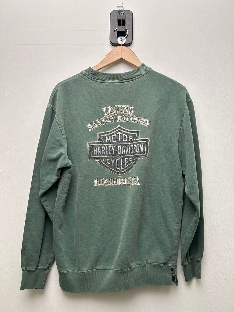Harley Davidson 2006 Green Crewneck Size Small