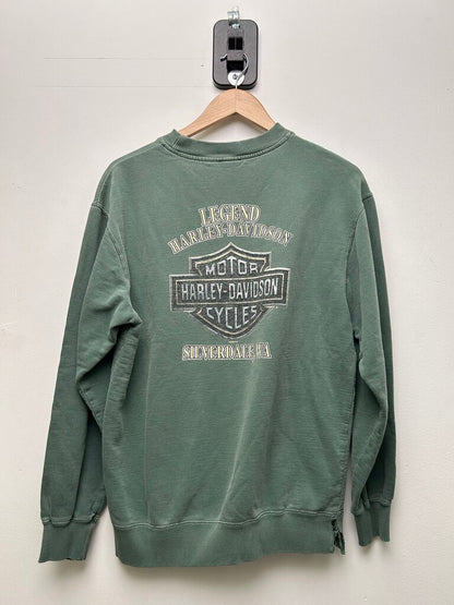 Harley Davidson 2006 Green Crewneck Size Small